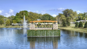 Picture of a pond at the new home development Vilano