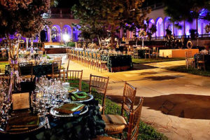 Wedding setting at the Ringling
