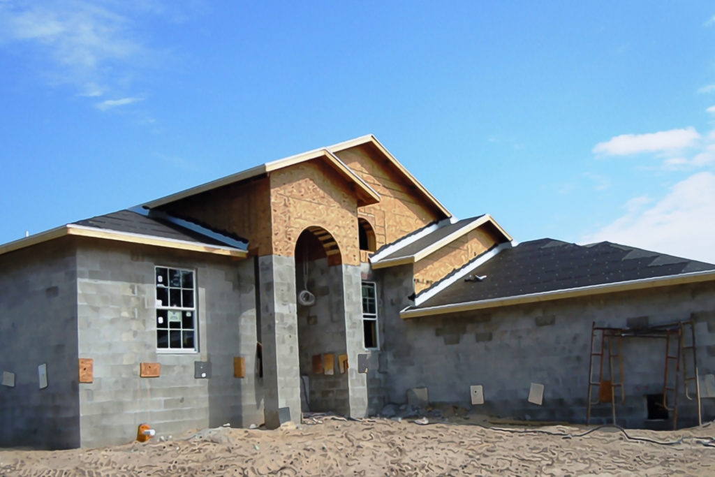 Picture of a home under construction