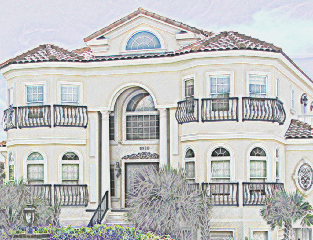 Sketch of a Florida home