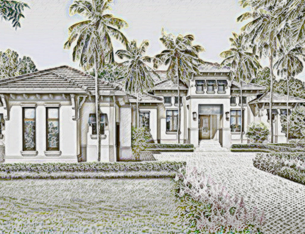Sketch of Florida home