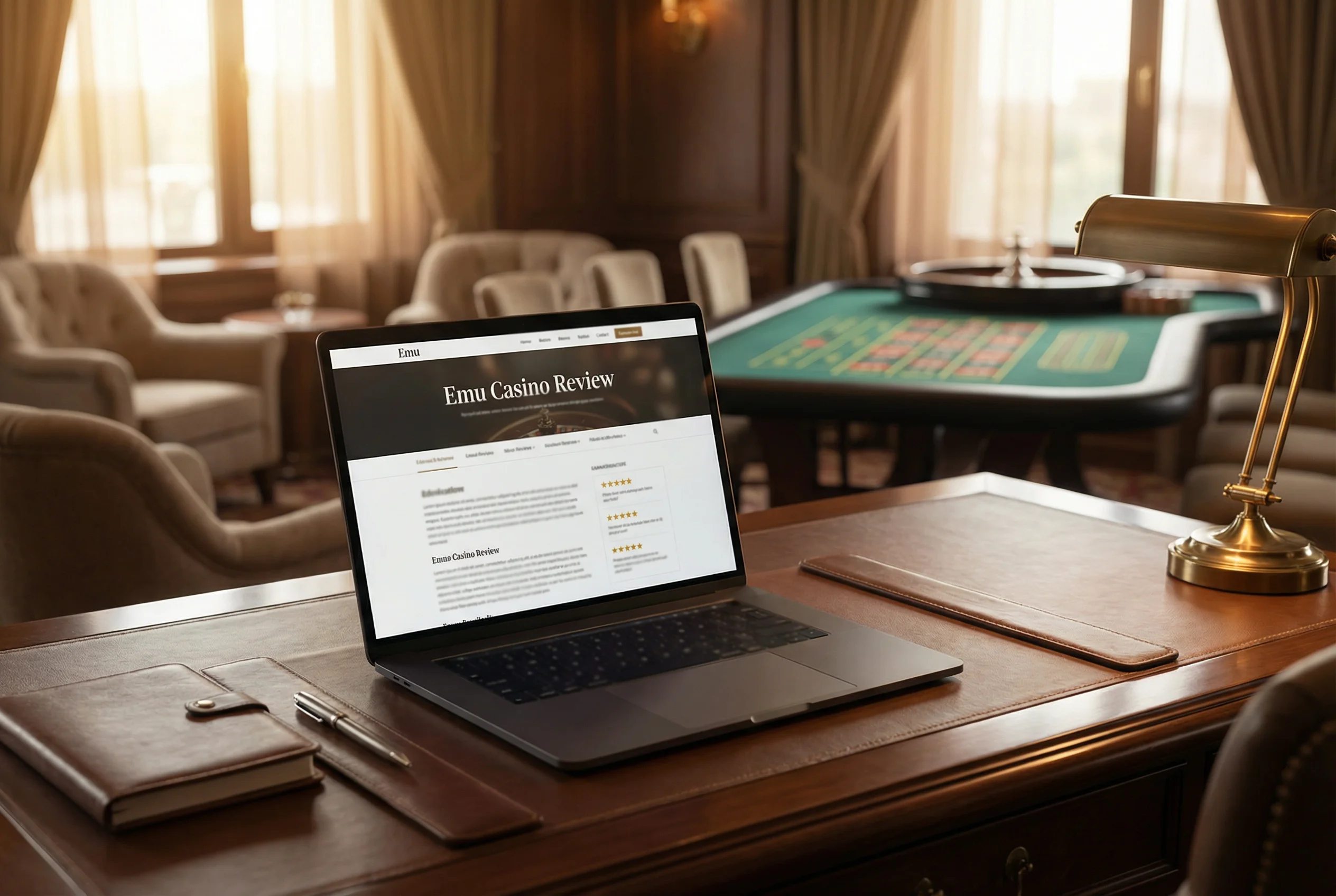 Diverse slot machines on EmuCasino interface